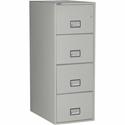Phoenix World Class Vertical File - 4-Drawer - 19.9" Width x 31" Depth x 54" Height - 4 x Drawer(s) for File - Legal - Vertical - Fire Resistant, Explosion Resistant, Impact Resistant, Security Lock - Light Gray