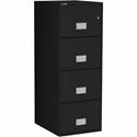 Phoenix World Class Vertical File - 4-Drawer - 25" Width x 19.9" Depth x 54" Height - 4 x Drawer(s) for File - Legal - Vertical - Impact Resistant, Fire Resistant, Explosion Resistant, Security Lock - Black