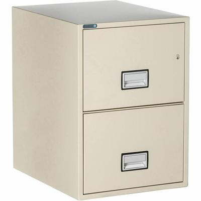 Phoenix World Class Vertical File - 2-Drawer - 19.9" Width x 25" Depth x 28" Height - 2 x Drawer(s) for File - Legal - Vertical - Impact Resistant, Fire Resistant, Explosion Resistant, Security Lock - Putty