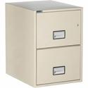 Phoenix World Class Vertical File - 2-Drawer - 19.9" Width x 25" Depth x 28" Height - 2 x Drawer(s) for File - Legal - Vertical - Impact Resistant, Fire Resistant, Explosion Resistant, Security Lock - Putty