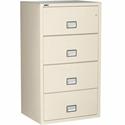 Phoenix World Class Lateral File - 4-Drawer - 31" Width x 23.6" Depth x 54.7" Height - 4 x Drawer(s) for File - Lateral - Fire Resistant, Explosion Resistant, Impact Resistant, Security Lock - Putty