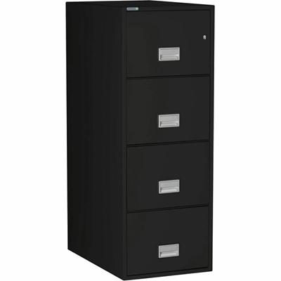 Phoenix World Class Vertical File - 4-Drawer - 19.9" Width x 31" Depth x 54" Height - 4 x Drawer(s) for File - Legal - Vertical - Fire Resistant, Explosion Resistant, Impact Resistant, Security Lock - Black
