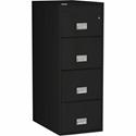 Phoenix World Class Vertical File - 4-Drawer - 19.9" Width x 31" Depth x 54" Height - 4 x Drawer(s) for File - Legal - Vertical - Fire Resistant, Explosion Resistant, Impact Resistant, Security Lock - Black