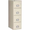 Phoenix World Class Vertical File - 4-Drawer - 16.9" Width x 25" Depth x 54" Height - 4 x Drawer(s) for File - Letter - Vertical - Fire Resistant, Explosion Resistant, Impact Resistant, Security Lock - Putty