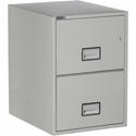 Phoenix World Class Vertical File - 2-Drawer - 25" Width x 19.9" Depth x 28" Height - 2 x Drawer(s) for File - Legal - Vertical - Fire Resistant, Explosion Resistant, Impact Resistant, Security Lock - Light Gray