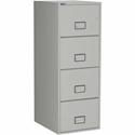 Phoenix World Class Vertical File - 4-Drawer - 25" Width x 19.9" Depth x 54" Height - 4 x Drawer(s) for File - Legal - Vertical - Fire Resistant, Explosion Resistant, Impact Resistant, Security Lock - Light Gray