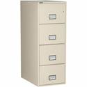 Phoenix World Class Vertical File - 4-Drawer - 19.9" Width x 31" Depth x 54" Height - 4 x Drawer(s) for File - Legal - Vertical - Fire Resistant, Explosion Resistant, Impact Resistant, Security Lock - Putty