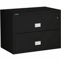 Phoenix World Class Lateral File - 2-Drawer - 38.8" Width x 23.6" Depth x 28.8" Height - 2 x Drawer(s) for File - Lateral - Fire Resistant, Explosion Resistant, Impact Resistant, Security Lock - Gray