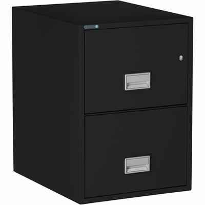 Phoenix World Class Vertical File - 2-Drawer - 19.9" Width x 25" Depth x 28" Height - 2 x Drawer(s) for File - Legal - Vertical - Fire Resistant, Explosion Resistant, Impact Resistant, Security Lock - Black