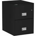 Phoenix World Class Vertical File - 2-Drawer - 19.9" Width x 25" Depth x 28" Height - 2 x Drawer(s) for File - Legal - Vertical - Fire Resistant, Explosion Resistant, Impact Resistant, Security Lock - Black