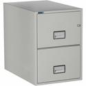 Phoenix World Class Vertical File - 2-Drawer - 19.9" Width x 31" Depth x 28" Height - 2 x Drawer(s) for File - Legal - Vertical - Fire Resistant, Explosion Resistant, Impact Resistant, Security Lock - Light Gray