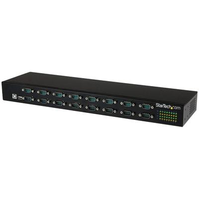 StarTech.com 16-Port USB-to-Serial Adapter Hub - External - USB - PC, Linux, Mac - 16 x Number of Serial Ports External - 1 - TAA Compliant