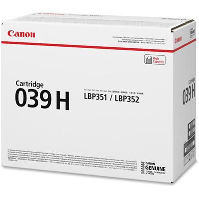 Canon 039H Original High Yield Laser Toner Cartridge - Black - 1 Each - 25000 Pages