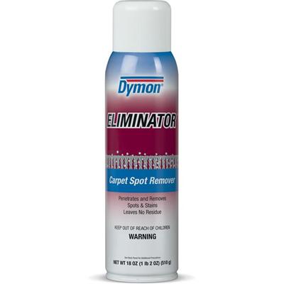 Dymon Eliminator Carpet Spot Remover/Cleaner - 18 oz (1.12 lb) - Water Based, Deodorize, Textured - White - 12 / Carton