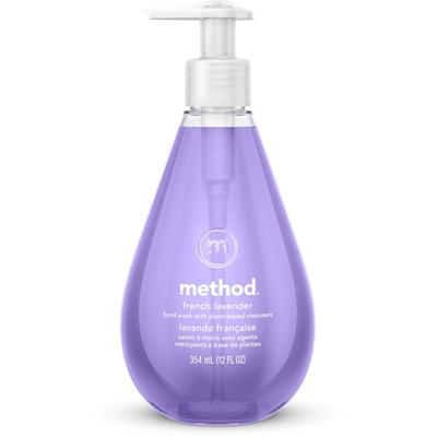 Method Gel Hand Soap - French Lavender Scent - 12 fl oz - Pump Bottle Dispenser - Bacteria Remover - Hand - Moisturizing - Antibacterial - Lavender - Non-toxic, Triclosan-free, pH Balanced, Anti-irritant - 6 / Carton