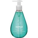 Method Gel Hand Soap - Waterfall Scent - 12 fl oz - Pump Bottle Dispenser - Hand - Aqua - Paraben-free, Phosphate-free, Triclosan-free - 1 Each