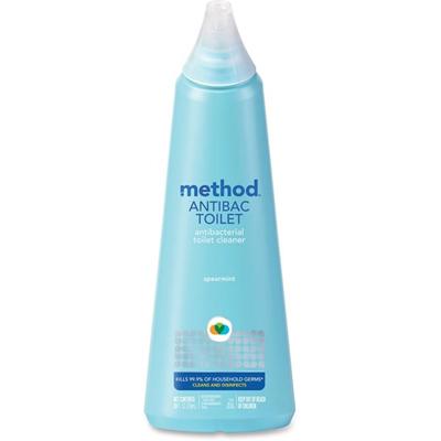 Method Antibacterial Toilet Cleaner - 24 fl oz (0.8 quart) - Spearmint Scent - Non-toxic, Anti-bacterial, Triclosan-free, Pleasant Scent - Blue - 1 Each