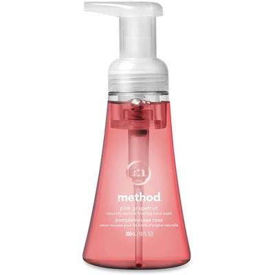 Method Foaming Hand Soap - Pink Grapefruit Scent - 10 fl oz - Pump Bottle Dispenser - Hand - Light Pink - Pleasant Scent, Paraben-free, Phthalate-free, Triclosan-free - 1 Each