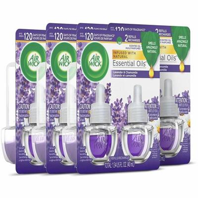 Air Wick Scented Oil Warmer Refill - Oil - 0.7 fl oz (0 quart) - Lavender, Chamomile - 60 Day - 2/Pack - 6 / Carton