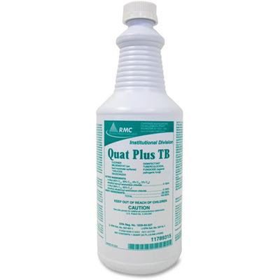 RMC Quat Plus TB Disinfectant - Ready-To-Use - 32 fl oz (1 quart) - Fresh Pine Scent - Antibacterial - Clear - 12 / Carton