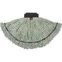 Rubbermaid Commercial Medium Maximizer Microfiber Mophead - 11.2" Width x 19.5" Length - MicroFiber - Green - 6 / Carton