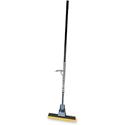 Rubbermaid Commercial 12" Head Steel Sponge Mop - 12" Width Cellulose Head Steel Handle - Refillable - Bronze - 6 / Carton