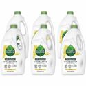 Seventh Generation Dishwasher Detergent - 42 oz (2.62 lb) - Lemon Scent - Bio-based, Phosphate-free, Chlorine-free, Fragrance-free, Gluten-free, Dye-free, Residue-free, Scent-free - Clear - 6 / Carton