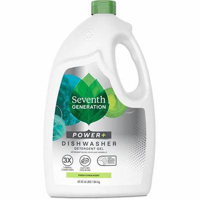 Seventh Generation Ultra Power Plus Dishwasher Detergent - 65 fl oz (2 quart) - Fresh Scent - Non-toxic, Hypoallergenic, Residue-free, Dye-free, Fragrance-free, Phosphate-free, Chlorine-free, Bleach-free - 6 / Carton