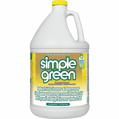 Simple Green Industrial Cleaner/Degreaser - Concentrate - 128 fl oz (4 quart) - Lemon Scent - Non-toxic, VOC-free, Butyl-free, Phosphate-free, Non-abrasive, Non-corrosive, Deodorize, Non-flammable - Lemon - 6 / Carton