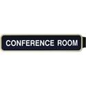 Xstamper Designer Double-sided Corridor Sign - 10" Holding Width x 2" Holding Height - Rectangular Shape - Double Sided - Rounded Corner - Plastic - Almond - 1 Each
