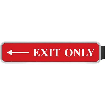 Xstamper Designer Double-sided Corridor Sign - 10" Holding Width x 2" Holding Height - Rectangular Shape - Double Sided - Rounded Corner - Plastic - Gray - 1 Each
