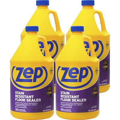 Zep Stain-Resistant Floor Sealer - 128 fl oz (4 quart) - Stain Resistant - Blue - 4 / Carton