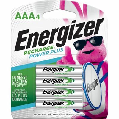Energizer Recharge Power Plus Rechargeable AAA Battery 4-Packs - For Multipurpose - Battery Rechargeable - AAA - 850 mAh - 4/Pack - 4 / Carton