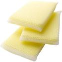 Scotch-Brite Dobie All-purpose Cleaning Pads - 0.5" Height x 2.6" Width x 4.3" Depth - 3/Pack - 8 / Carton - Polyurethane - Yellow