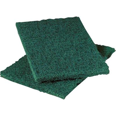 Scotch-Brite Heavy-Duty Scouring Pad - 9" Height x 6" Width - 1 Dozen/Pack - 3 / Carton - Synthetic Fiber, Resin - Green