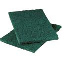 Scotch-Brite Heavy-Duty Scouring Pad - 9" Height x 6" Width - 1 Dozen/Pack - 3 / Carton - Synthetic Fiber, Resin - Green