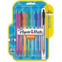 Paper Mate InkJoy 100 RT Pens - 1 mm Medium Pen Point - Retractable - Assorted Ink - Translucent Barrel - 8 / Pack