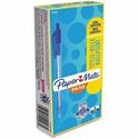 Paper Mate InkJoy 100 RT Pens - 1 mm Medium Pen Point - Retractable - Blue Ink - Translucent Barrel - 1 Dozen
