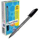 Paper Mate Inkjoy 100 ST Ballpoint Stick Pens - 1 mm Medium Pen Point - Black Ink - Translucent Barrel - 1 Dozen