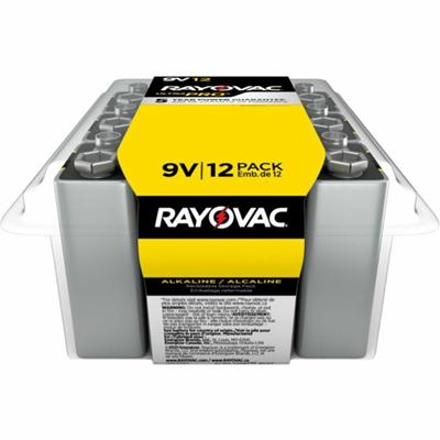 Rayovac 9-Volt Ultra-Pro Alkaline Battery, 12-Packs - For Multipurpose - 9V - 9 V DC - 12/Pack - 12 / Carton