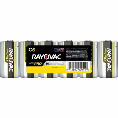 Rayovac Ultra Pro Alkaline C Battery 6-Packs - For Multipurpose - C - 1.5 V DC - 6/Pack - 12 / Carton