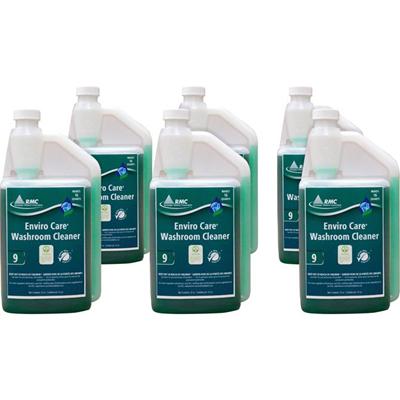 RMC Enviro Care Washroom Cleaner - Concentrate - 32 fl oz (1 quart) - Bio-based, Phosphate-free, Non-toxic - Blue, Green - 6 / Carton