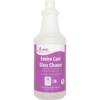 RMC Glass Cleaner Spray Bottle - Frosted Clear - Plastic - 48 / Carton