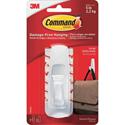 Command Strip Adhesive Hooks - 5 lb (2.27 kg) Capacity - for Home, Office - White - 1 Pack