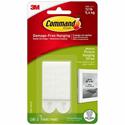 Command Medium Picture Hanging Strips - 2.75" Length x 0.63" Width x 100 mil Thickness - White - Foam - 2/Set - 6 / Bag