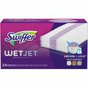 Swiffer WetJet Mopping Pad Refill - 10" Length - Cotton - Green - 24/Box - 4 / Carton