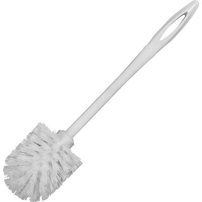 Rubbermaid Commercial Toilet Bowl Brush - Polypropylene Bristle - 1.13" Brush Face - 15" Overall Length - Plastic Handle - White - 24 / Carton