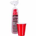 Solo 16 oz Plastic Cold Party Cups - 16 fl oz - Red - Plastic, Polystyrene - Cold Drink, Party - 50 / Pack