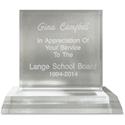 Xstamper Trinity Acrylic Award - 5" Width x 4.8" Length - Laser Compatible - Assorted - Acrylic - 1 Each