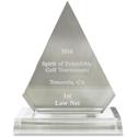 Xstamper Pinnacle Acrylic Award - 5" Width x 6.8" Length - Laser Compatible - Assorted - Acrylic - 1 Each